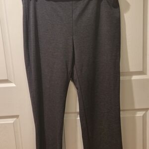 Coldwater Creek Charcoal Straight Leg Pants